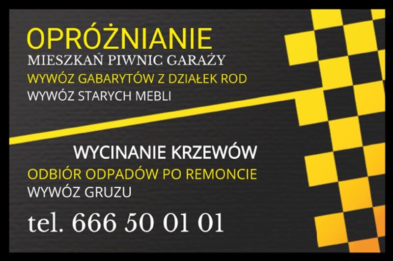 OPRÓŻNIANIE MIESZKAŃ WYWÓZ MEBLI RTV AGD TRANSPORT