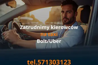 Zatrudnimy na BOLT,FREE NOW,UBER