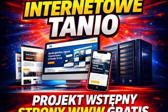 Strona WWW od 590 zł + projekt wstępny GRATIS + BO