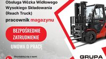Obsługa Wózka Reach Truck/Pracownik Magazynu