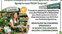 ZATRUDNIMY OSOBY z PASJĄ do OGRODNICTWA BIATOM.pl