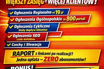Opublikujemy Twoje ogłoszenie na setkach portali  