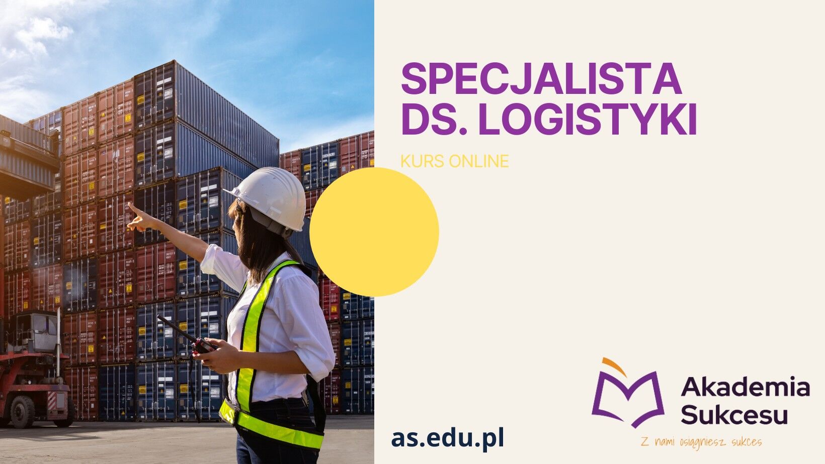 Specjalista ds. logistyki- kurs ONLINE 