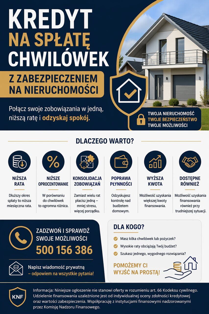 Kredyt na spłatę chwilówek