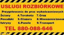Usługi Rozbiórkowe Ściany Posadzki,Wywóz Maneli