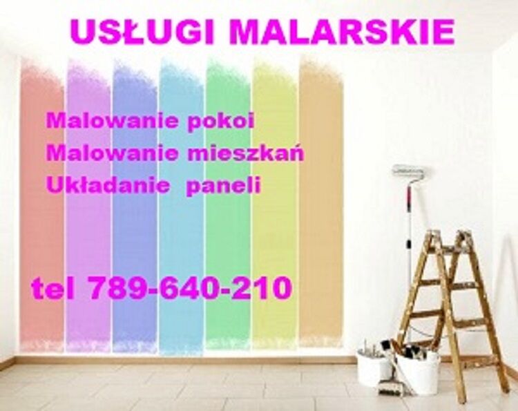 Usługi Malarskie Malowanie Pokoi , Mieszkań