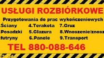 Usługi Rozbiórkowe Ściany Posadzki,Wywóz Maneli