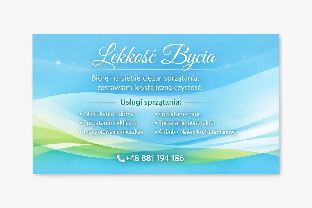 Usługi sprzątania mieszkań, domów, biur.
