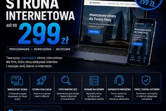 Strona WWW za 299 zł - sprawdź ofertę | Faktura