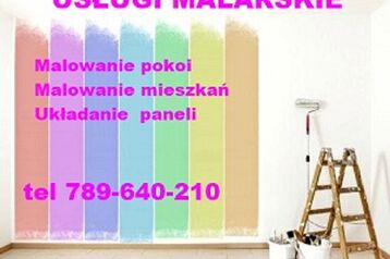Usługi Malarskie Malowanie Pokoi , Mieszkań