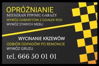 OPRÓŻNIANIE MIESZKAŃ WYWÓZ MEBLI RTV AGD TRANSPORT