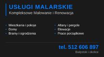 Malowanie ogrodzeń, bram, domów, mieszkań, pokoi 