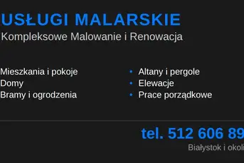 Malowanie ogrodzeń, bram, domów, mieszkań, pokoi 