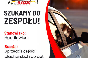 Zatrudnię Handlowca w branży motoryzacyjnej