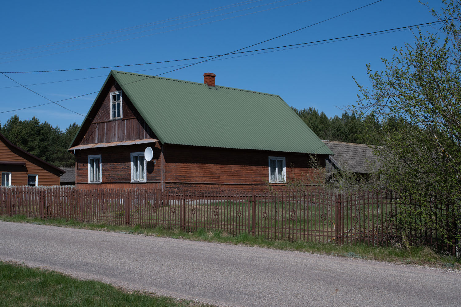 Dom drewniany 85m2/2200m2, n/ZAl. SIEMIANÓWKA