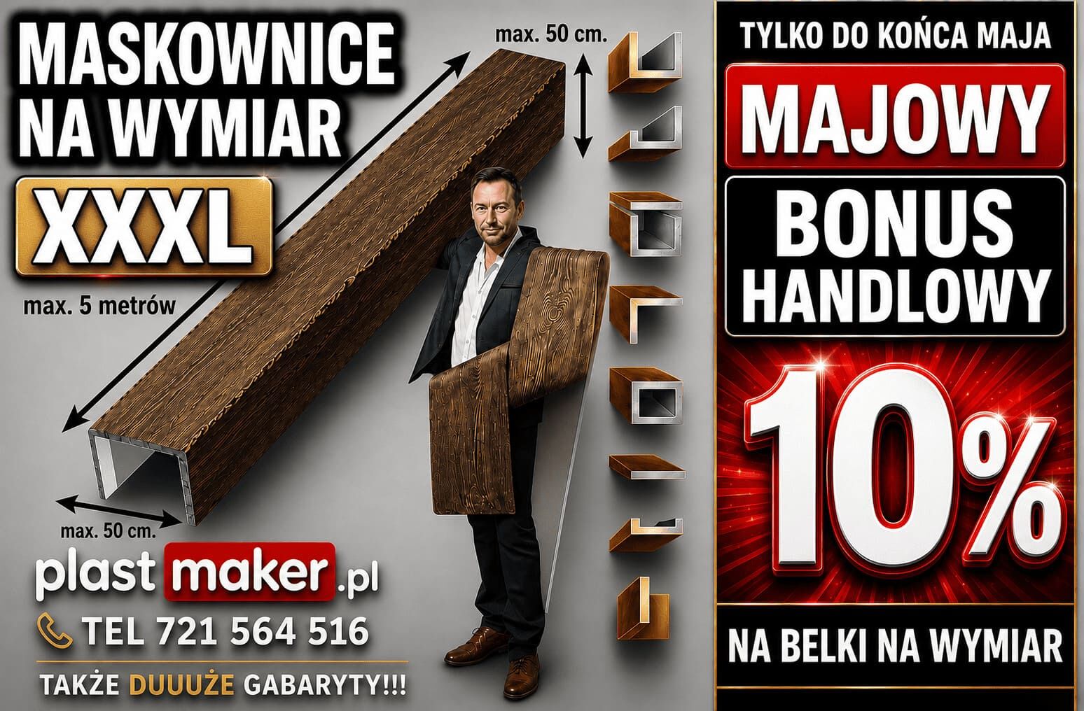 BONUS HANDLOWY 10 procent - tylko w maju na BELKI 