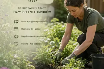 Zatrudnię dorywczo kobietę do pielenia ogrodów