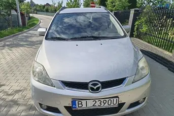 Mazda 5, 7 os. kolor srebrny 1999cm3 benzyna + lpg