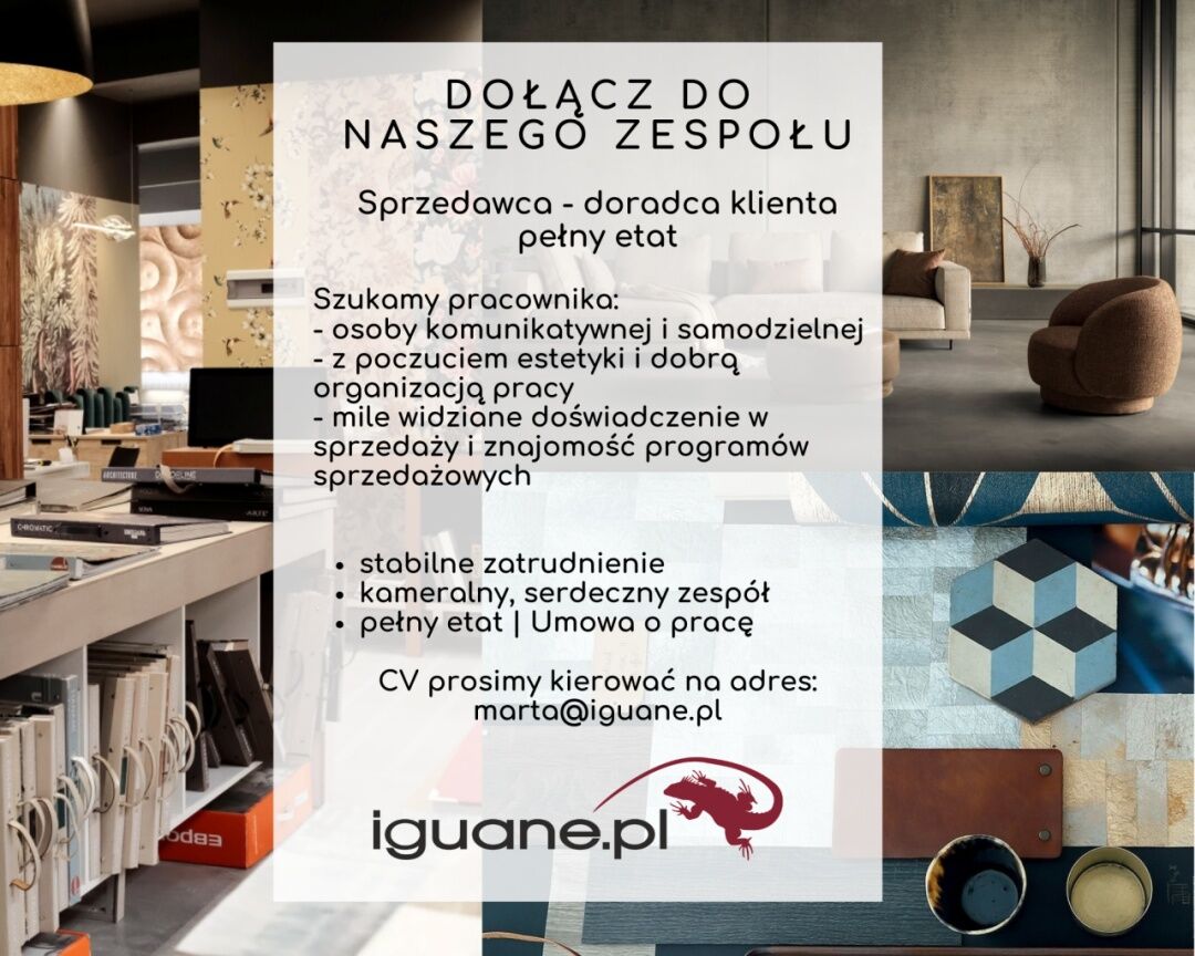 Doradca klienta - sprzedawca / branża wnętrzarska