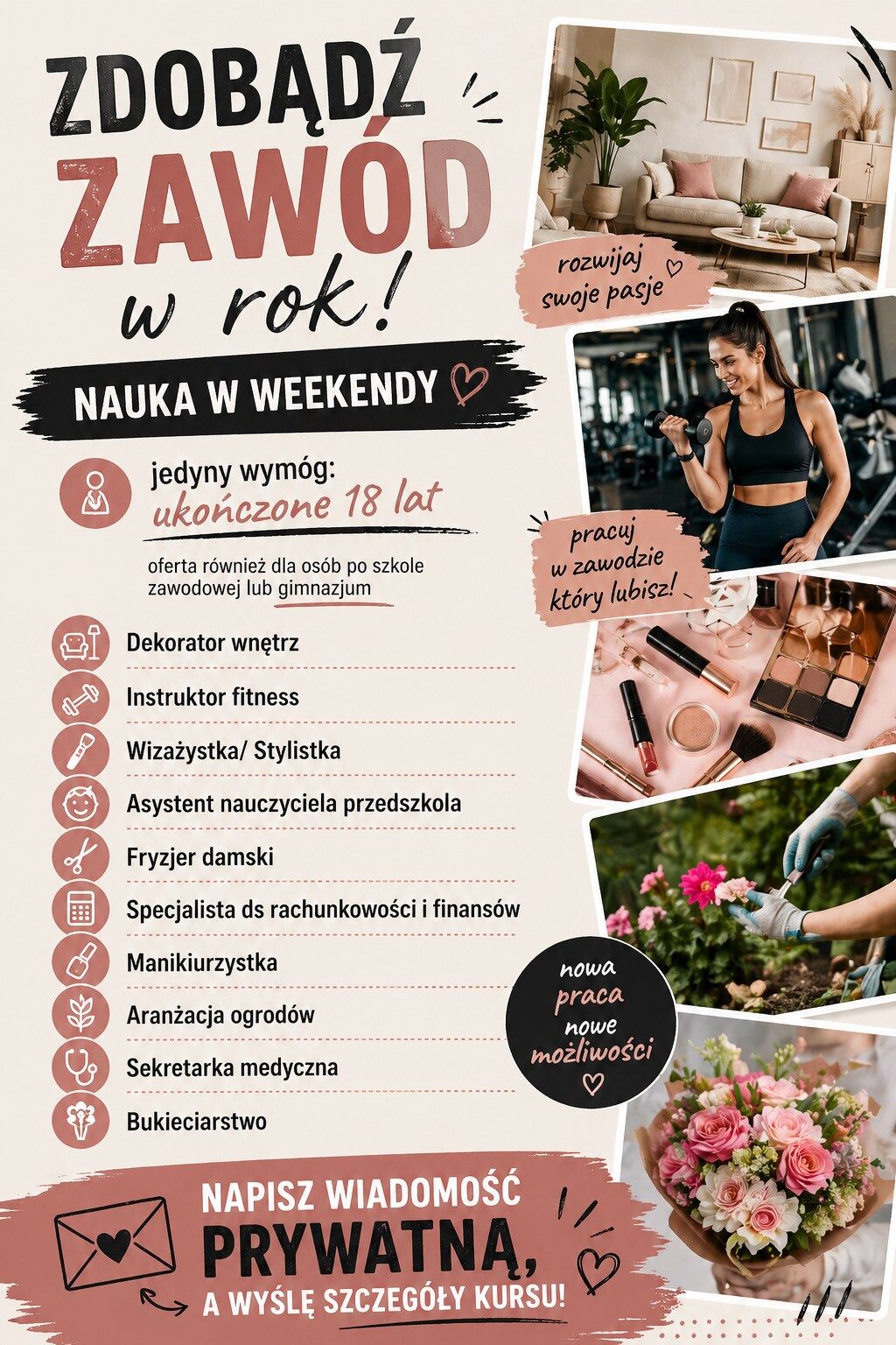 Zdobądź nowy zawód w rok!