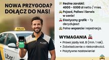 Zatrudnimy na BOLT,FREE NOW,UBER