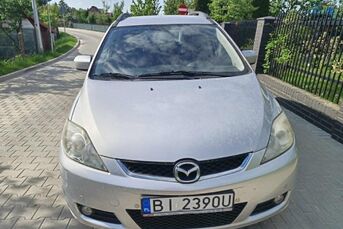 Mazda 5, 7 os. kolor srebrny 1999cm3 benzyna + lpg