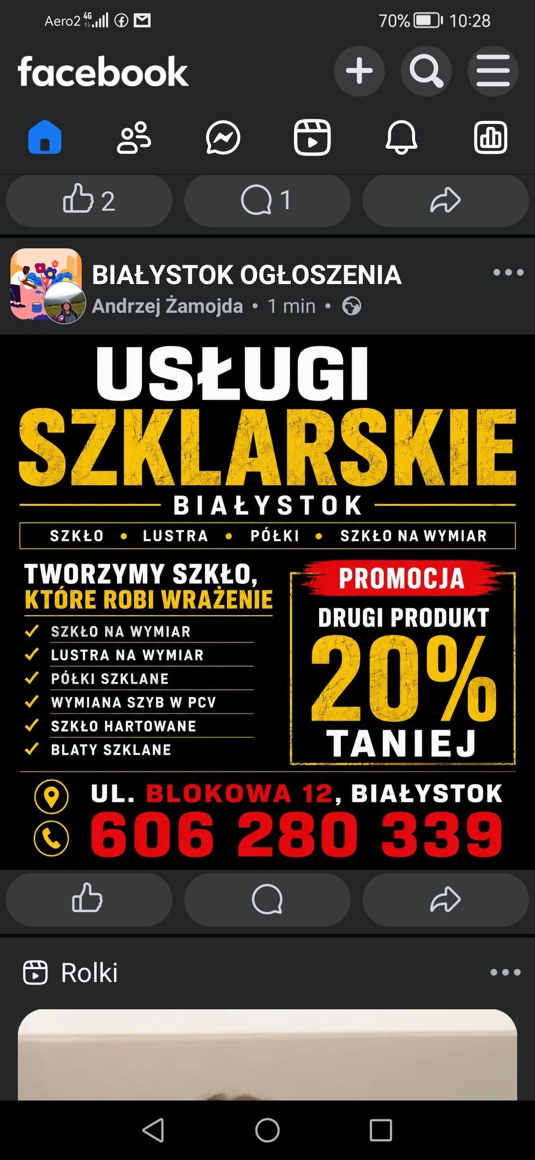 Szklarz Zakład Szklarski Usługi Szklarskie 
