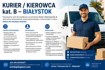 Kurier - Kierowca kat. B 