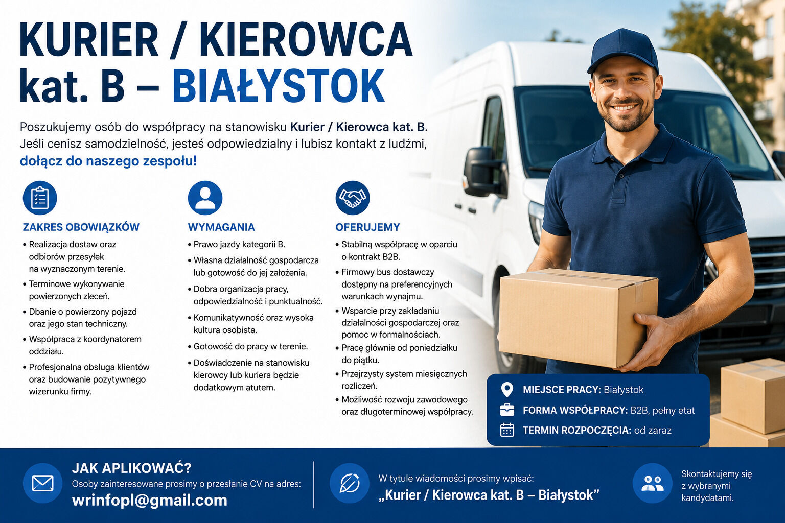 Kurier - Kierowca kat. B 