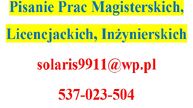 PRACE MAGISTERSKIE, LICENCJACKIE, INŻYNIERSKIE – PŁATNOŚĆ PO OTRZYMANIU CAŁOŚCI