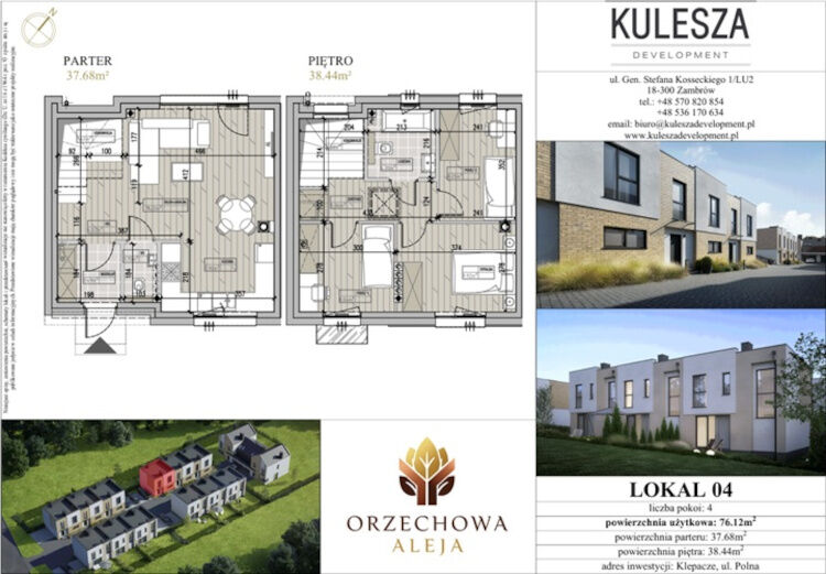 Dom bezczynszowy- Orzechowa Aleja w Klepaczach