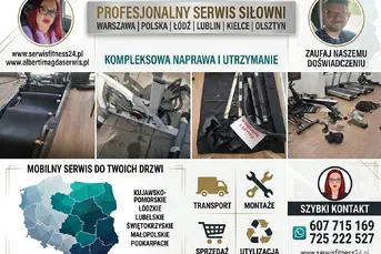 Serwis sprzętu na siłowni, jednostki wojskowe, szp