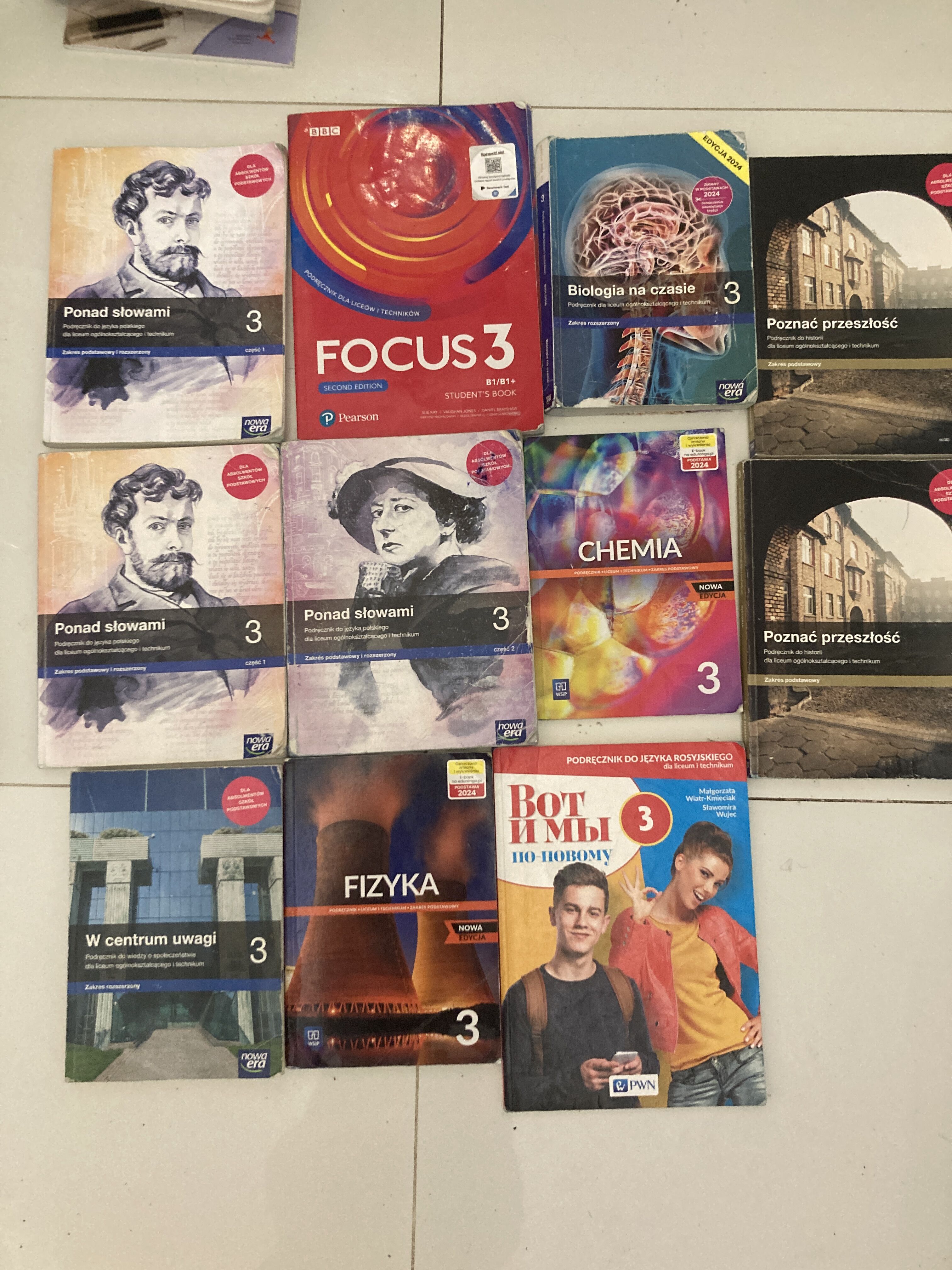 Podręczniki do liceum i technikum klasa 3 