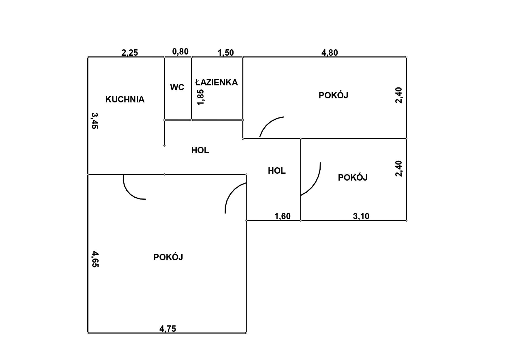 mieszkanie 58,6 m2 centrum-os.Piaski, Legionowa 