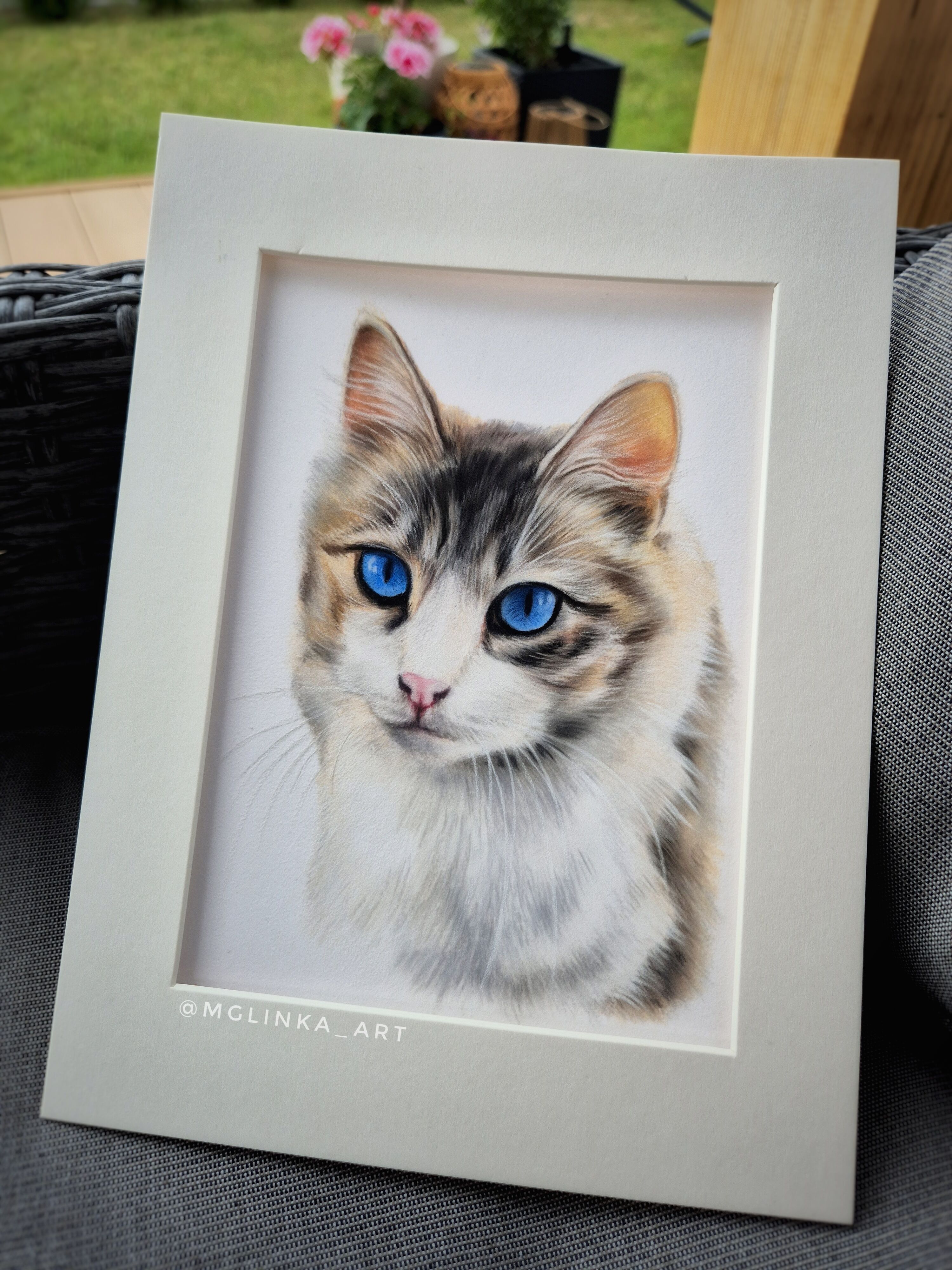 Portret pieska, kota, zwierzaka ze zdjęcia. Pastele, różne formaty.