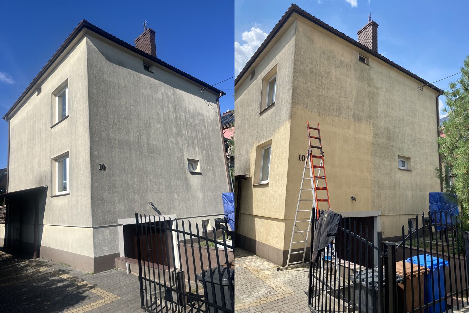 Mycie ciśnieniowe dachów , elewacji, kostki / malowanie dachów i elewacji