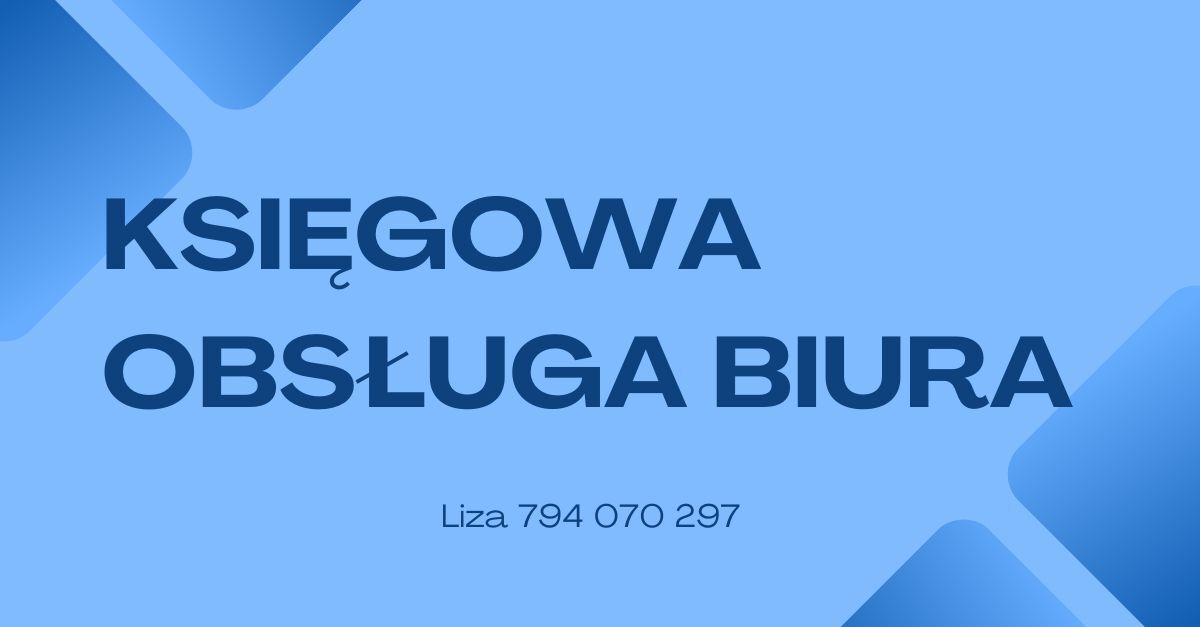 Księgowa, praca biurowa