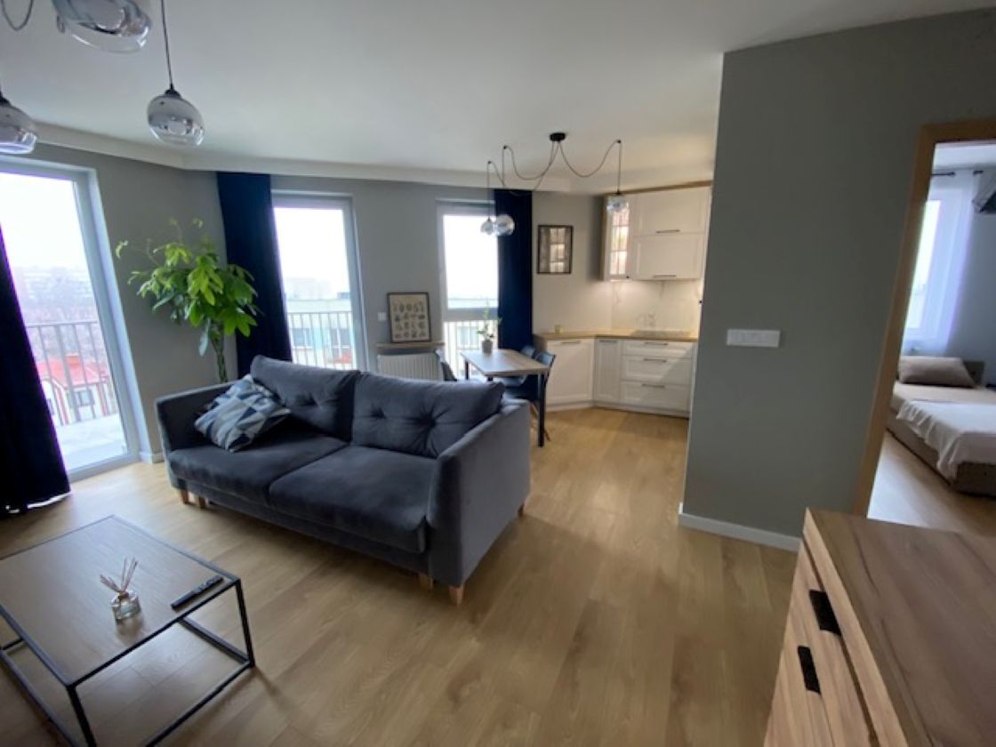 Nowoczesny apartament 52 m² z klimatyzacją, garażem i dużym balkonem 