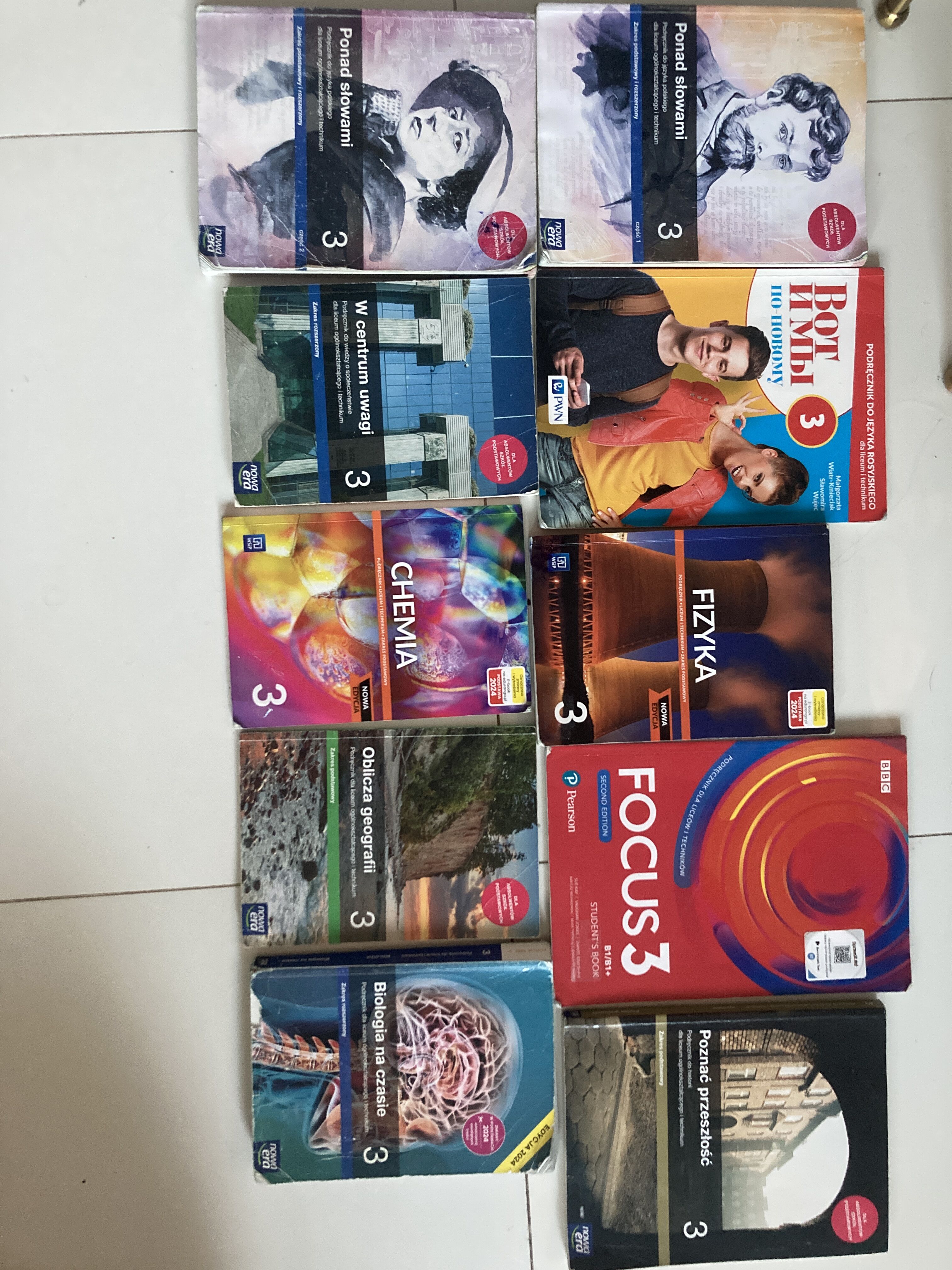 Podręczniki do klasy 3 liceum i technikum