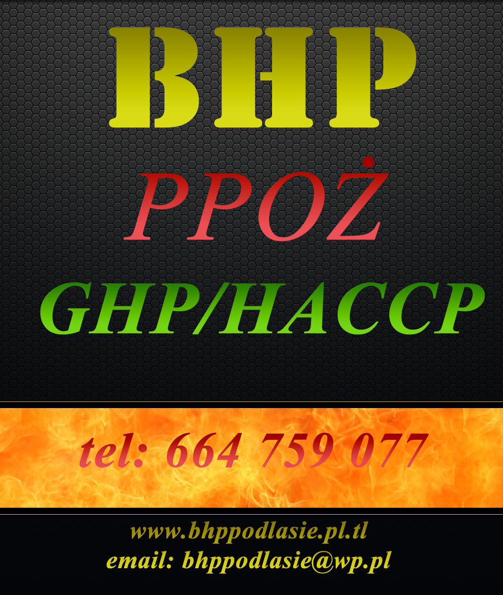 Usługi BHP, PPOŻ- Bielsk Podlaski, Białystok