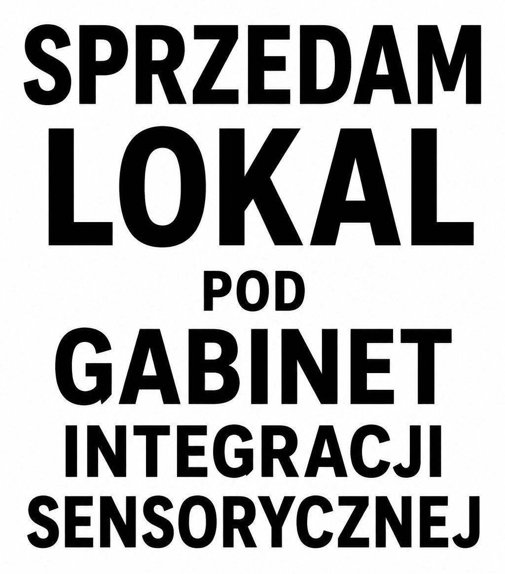 Sprzedaż wyposażonego lokalu pod Gabinety Integracji Sensorycznej lub współpraca