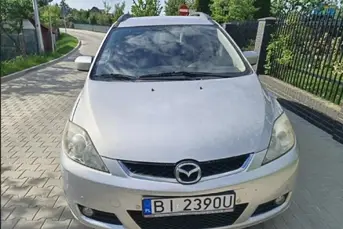 Mazda 5, 7 os. kolor srebrny 1999cm3 benzyna + lpg