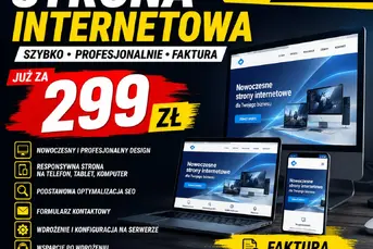 Strona WWW za 299 zł  •  profesjonalnie | stronaza