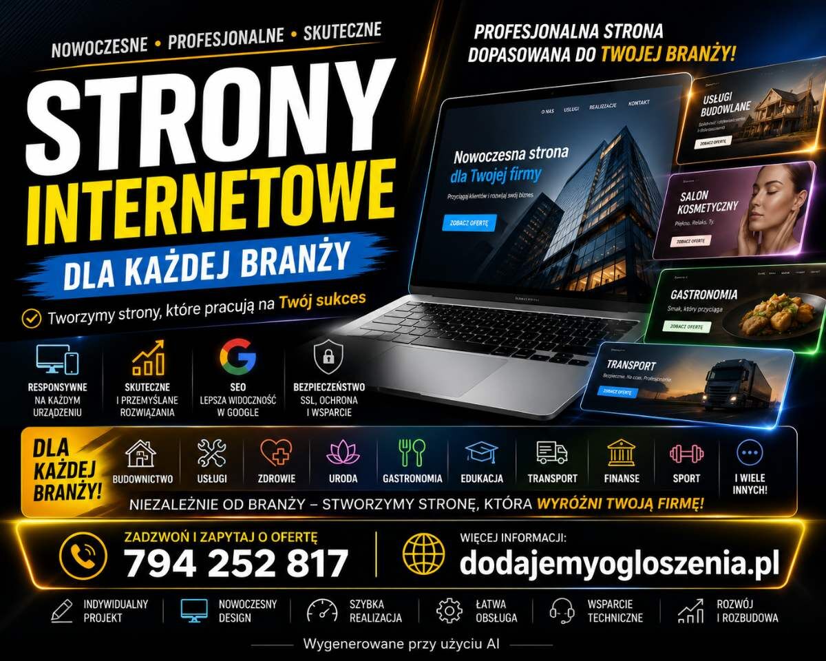 Tworzenie stron internetowych dla firm od prac zie