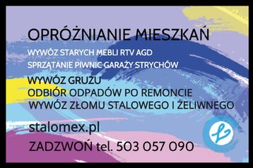 OPRÓŻNIANIE MIESZKAŃ - PIWNIC GARAŻY - UTYLIZACJA - WYWÓZ MEBLI RTV AGD