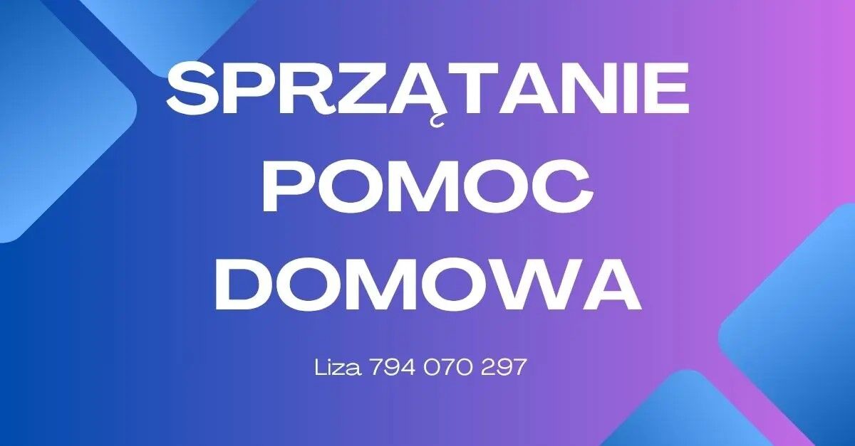 Dokładne sprzątanie i pomoc domowa