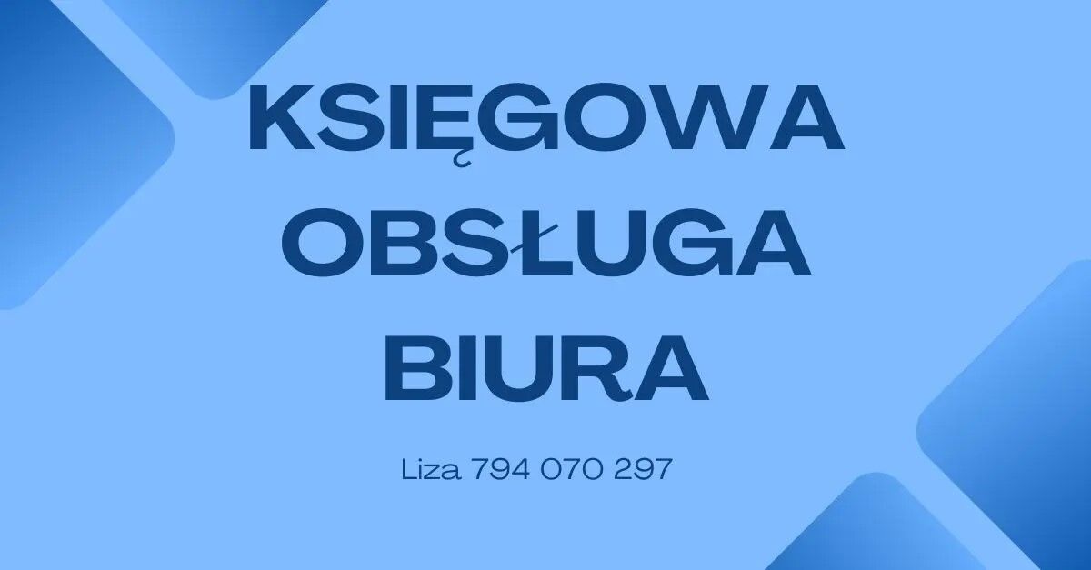 Księgowa, praca biurowa