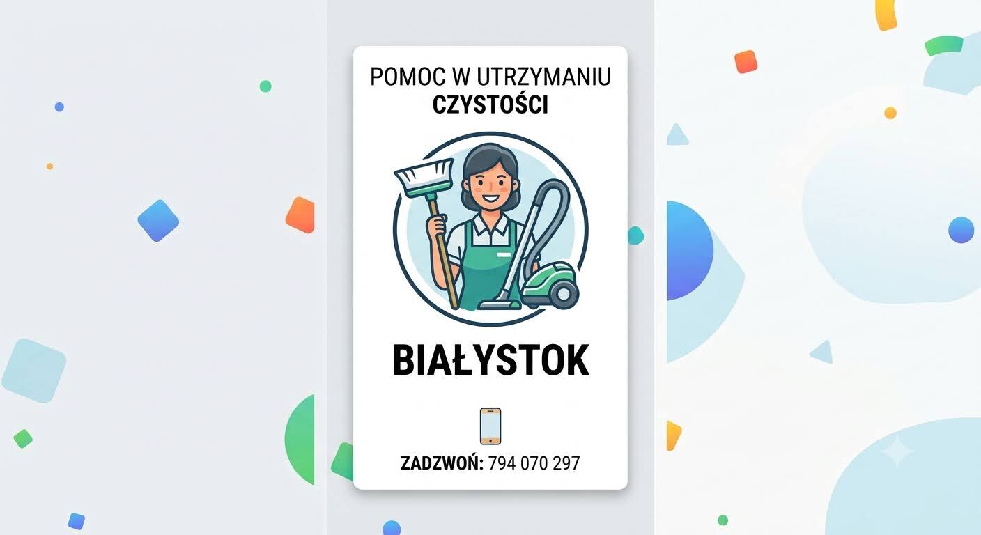 Sprzątanie, pomoc domowa