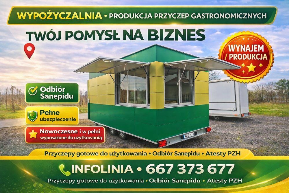 Wypożyczalnia - produkcja przyczep gastronomicznyc