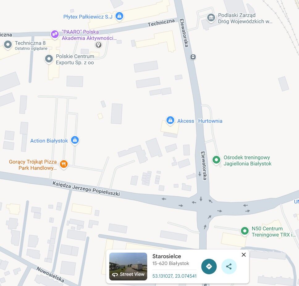 Plac postojowy dla TIR / pod kontenery | Białystok